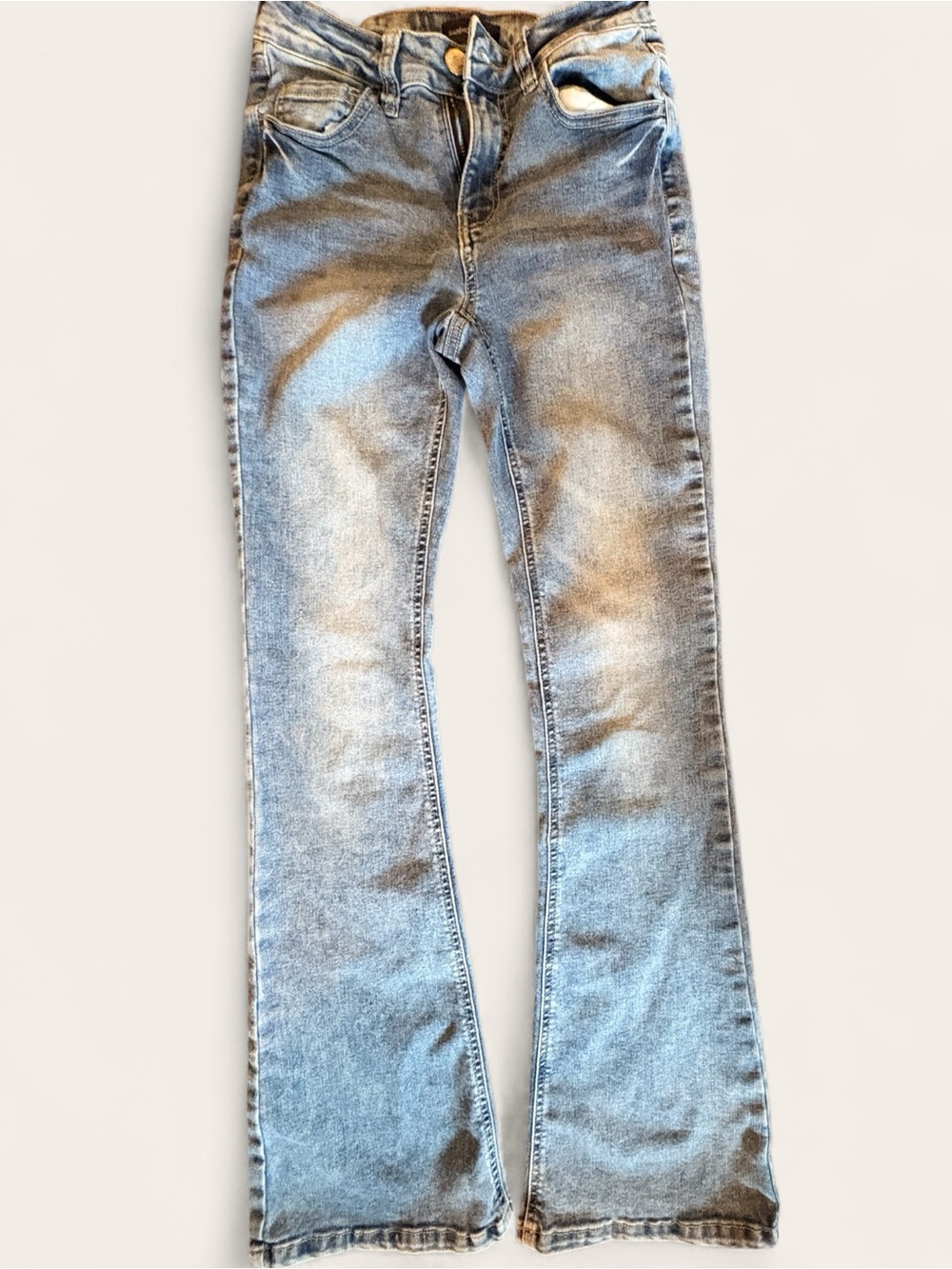 Warehouse One Light Blue Flared Women’s Jeans - Mid Rise FlareSize XS